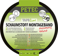 Schaumstoff-Montageband schwarz