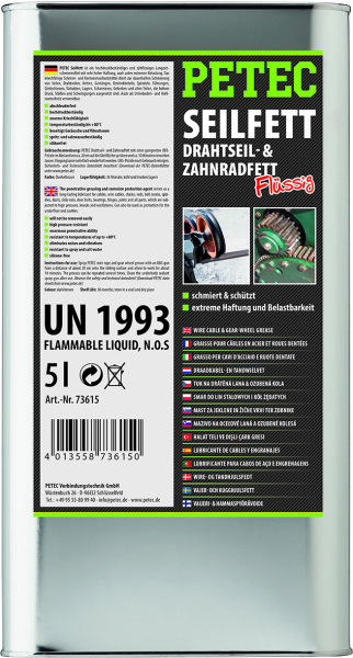 Seilfett, Drahtseil- & Zahnradfett